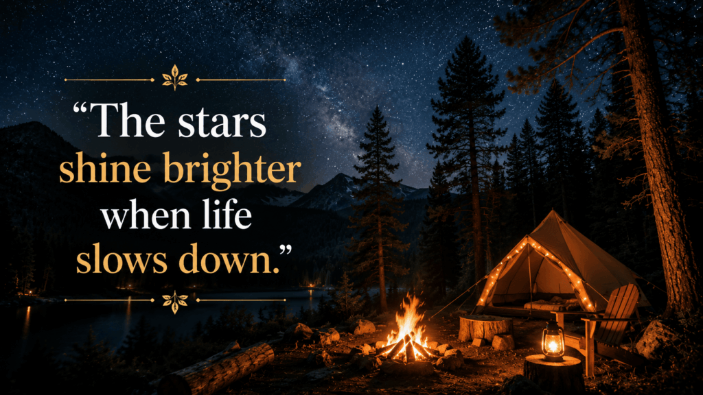 Camping Captions