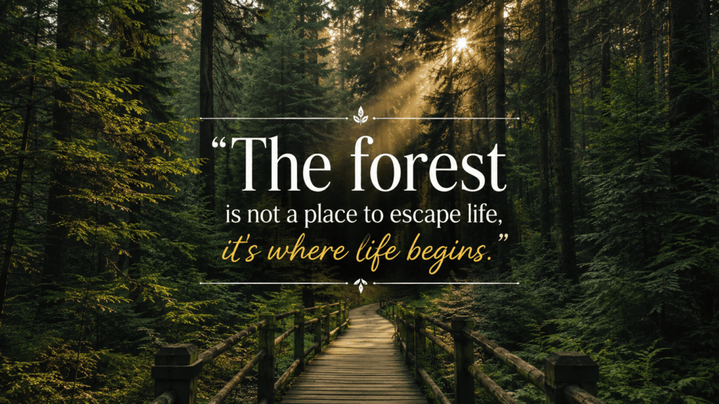 Forest Captions for Instagram