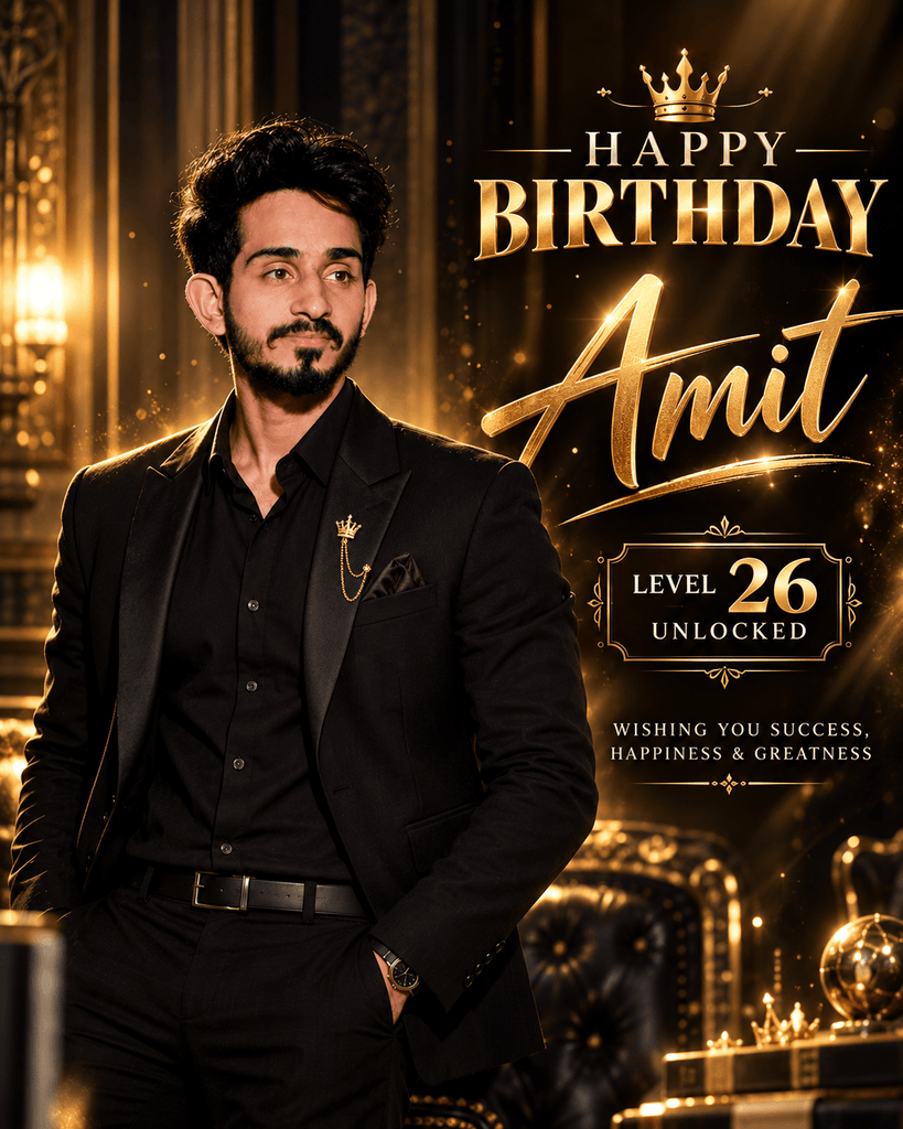 Regal Gold Birthday Celebration poster